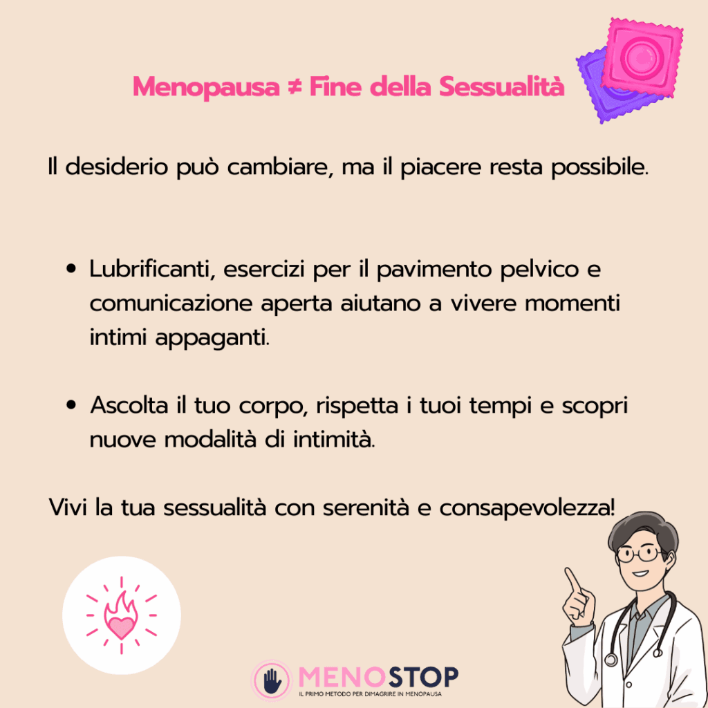 menopausa non è sinonimo della fine della sessualità
