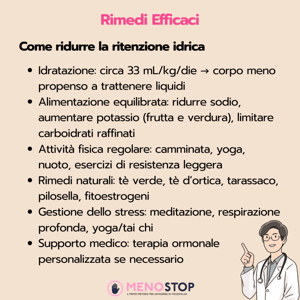 Rimedi Efficaci
Come ridurre la ritenzione idrica
